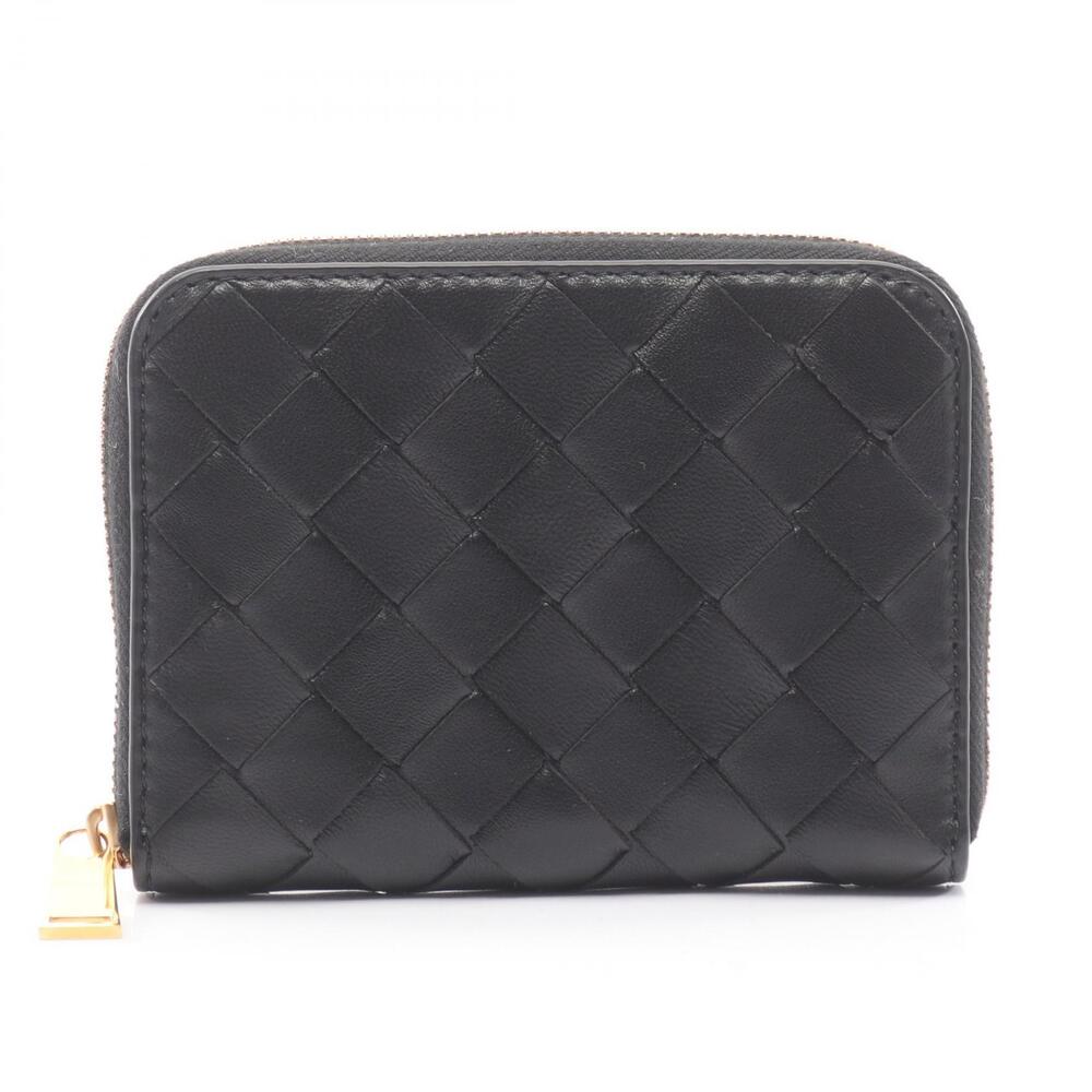 Bottega Veneta Intrecciato Coin Wallet Leather Black